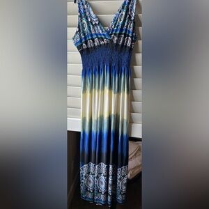 ACE Fashion - 3XL - NWT - Multicolor Sleeveless Maxi Dress